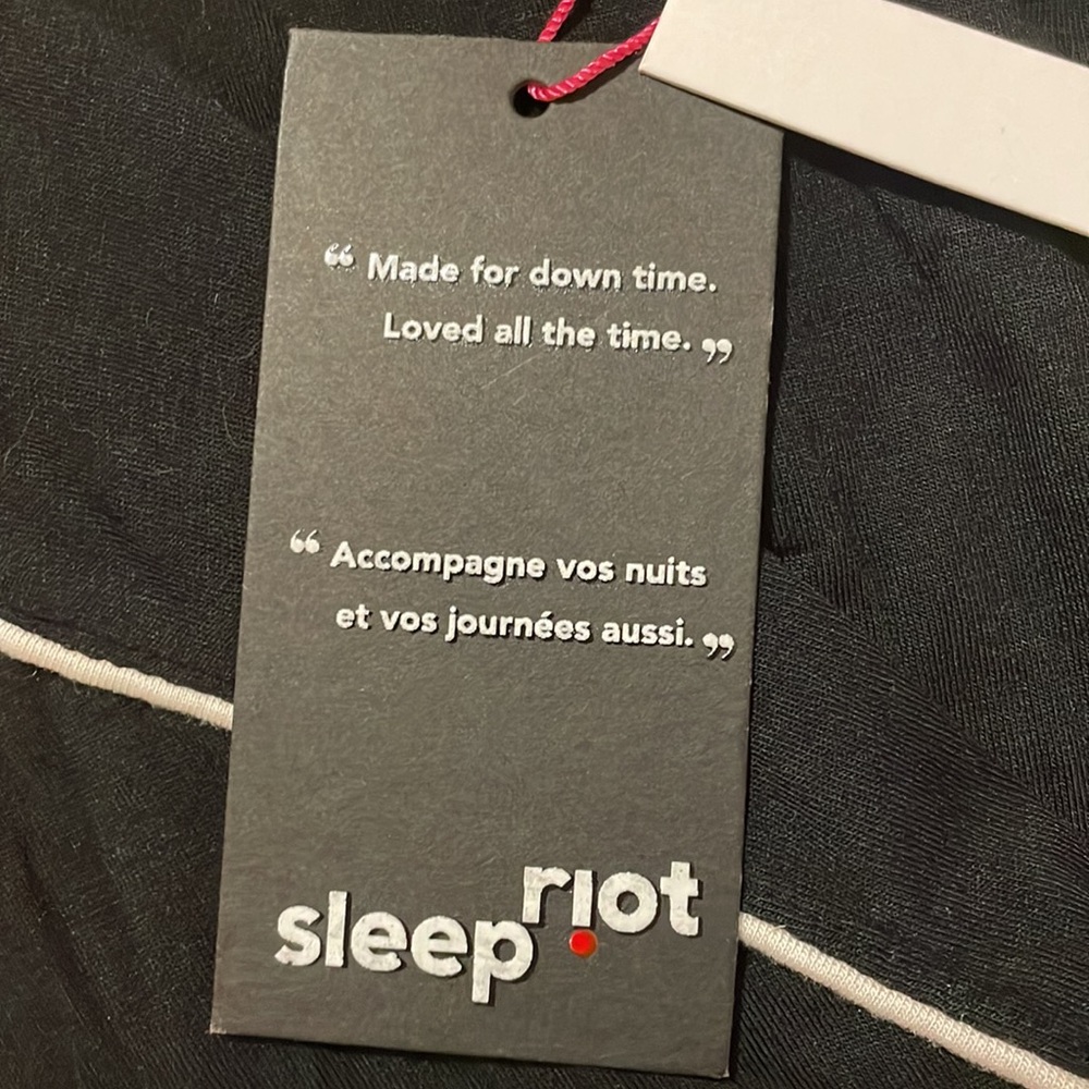 Sleep Riot Cropped Modal Pyjama Top, sz S - Picture 4 of 10